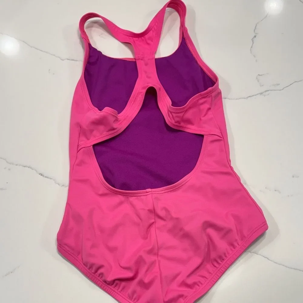Nike Fuchsia and Purple Swimsuit